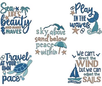 Beach Inspirational Sayings Combo